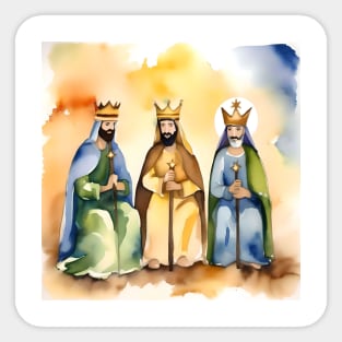 Epiphany or Three Kings Day - January 6 - Watercolors & Pen Sticker